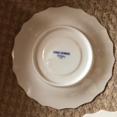 来客用のコップ＆皿セットの画像