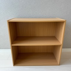 二段ボックス収納(可動式棚板付き)の画像