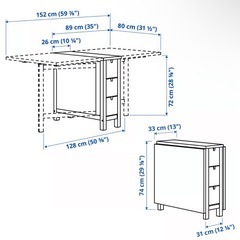 IKEA伸長型テーブルの画像