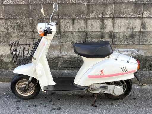 完売御礼☆美車　実動　セル1 スズキ　２サイクル　蘭　セル付き　白　スーパーＤＸ　普通に走行します。昭和