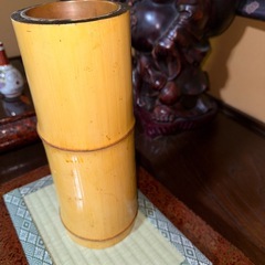 竹の花器　花たて　剣山なしの画像