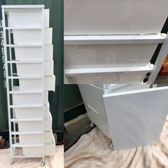 JM20300K) ★大特価★10段収納棚＜幅：約38cm 高さ：約198cm 奥行：約48cm＞中古品【取りに来られる方限定】　の画像
