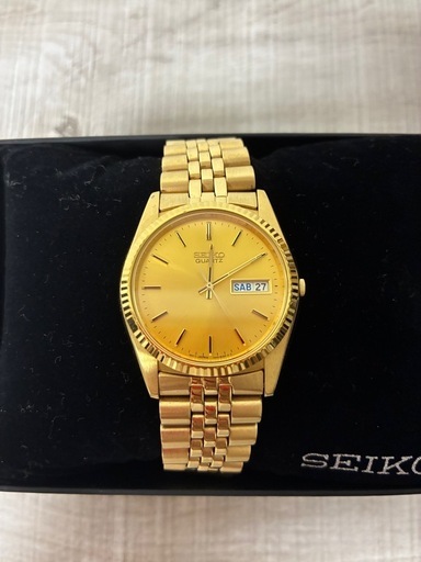 セイコー Seiko Men's SGF206 Gold-Tone Stainless Steel Dress Watch [並行輸入品]