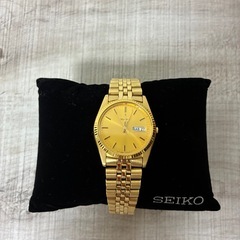 セイコー Seiko Men's SGF206 Gold-Tone Stainless Steel Dress Watch [並行輸入品]の画像