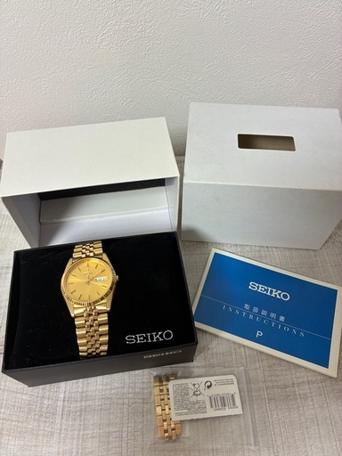 セイコー Seiko Men's SGF206 Gold-Tone Stainless Steel Dress Watch [並行輸入