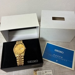 セイコー Seiko Men's SGF206 Gold-Tone Stainless Steel Dress Watch [並行輸入品]の画像