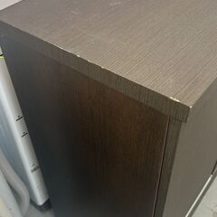 ★リユースのサカイ千葉中央店★  食器棚 ブラウン H91×D42×W120 クリーニング済み TC4765の画像