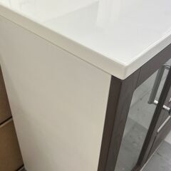 ★リユースのサカイ千葉中央店★  食器棚 ブラウン H92×D43×W120 クリーニング済み TC4766の画像