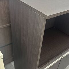 ★リユースのサカイ千葉中央店★  レンジ台 ブラウン H89×D40×W90 クリーニング済み TC4768の画像