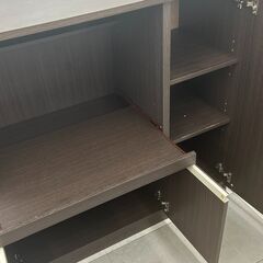 ★リユースのサカイ千葉中央店★  レンジ台 ブラウン H89×D40×W90 クリーニング済み TC4768の画像