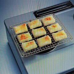 パール金属 焼き 網 足付 角型 焼きやきクック H-6563の画像