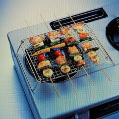 パール金属 焼き 網 足付 角型 焼きやきクック H-6563の画像