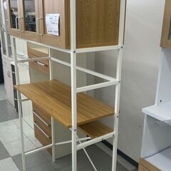 ★リユースのサカイ千葉中央店★  食器棚 ブラウン H181×D40×W94 クリーニング済み TC4770の画像