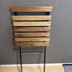 【美品】IKEA テルノー 折りたたみテーブル＆チェアセット（ベランダ・バルコニーに◎))の画像