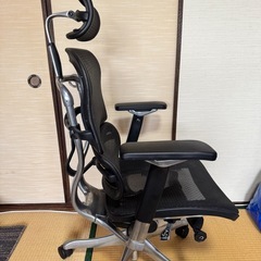 激安！最終値下 2020年購入エルゴヒューマンプロ ハイバック ヘッドレスト付きの画像