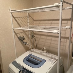 ニトリ　洗濯機ラックの画像