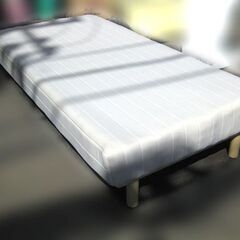 無印/良品計画 脚付きボンネルコイルマットレス シングルベッド 【中古】店頭引取り歓迎【自社配送は札幌市内限定】の画像