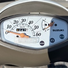 1129.スズキ　レッツ4 バスケット　原付　4スト　バイク　50cc 車体　埼玉の画像