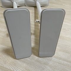 ホワイト 突っ張り棒 調整可能　2本 約50cm〜75cmの画像