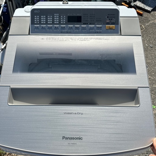 自社配送設置無料　パナソニック電気洗濯乾燥機 8.0kg /4.5kg2018年