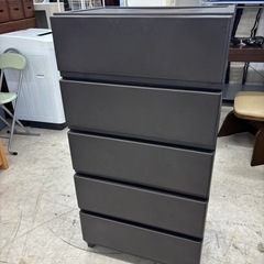 クローゼット用　チェスト　引き出し5段付き　サイズ：奥行42cm×幅54cm×高さ106cm
の画像