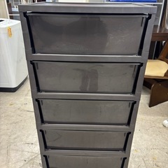 クローゼット用　チェスト　引き出し5段付き　サイズ：奥行42cm×幅54cm×高さ106cm
の画像