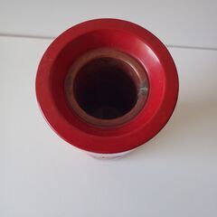 村上堆朱 漆器花瓶 赤漆塗り村上木彫堆朱　漆塗り花瓶　花器　堆朱花瓶の画像