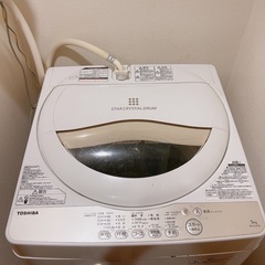 【取引中】TOSHIBA 洗濯機　5kgの画像