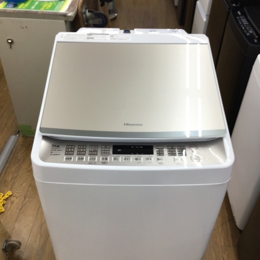 #I-60【ご来店頂ける方限定】Hisenseの8、0Kg洗濯機です