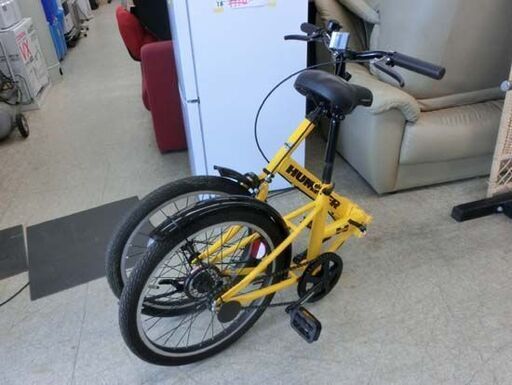 HUMMER 折りたたみ自転車 20インチ ハマー 黄色/イエロー 変速無し