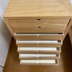 アンティークチェスト 天然木製の画像