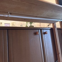 2台、無印パイン材ユニットシェルフの画像