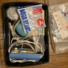水槽用砂利+ライトなど　ジャンク品の画像