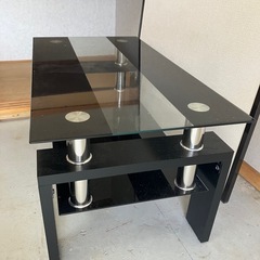 美品🌟ガラステーブル‼️配送🉑の画像