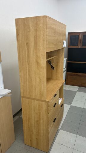 ★リユースのサカイ千葉中央店★ NITORI レンジボード ブラウン H181×D38×W89 クリーニング済み TC4772