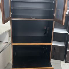 ★リユースのサカイ千葉中央店★  レンジボード ブラウン H180×D44×W80 クリーニング済み TC4774の画像