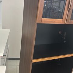 ★リユースのサカイ千葉中央店★  レンジボード ブラウン H180×D44×W80 クリーニング済み TC4774の画像