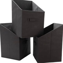 新品未使用　6箱　布　収納ボックス　折りたたみ式　グレーカラー　マルチケースの画像
