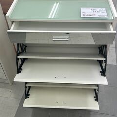 ★リユースのサカイ千葉中央店★  シューズラック ホワイト H88×D24×W63 クリーニング済み TC4778の画像