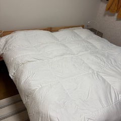 フランスベッドの羽毛布団の画像