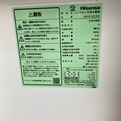 冷蔵庫　ハイセンス　124L 2024年製の画像