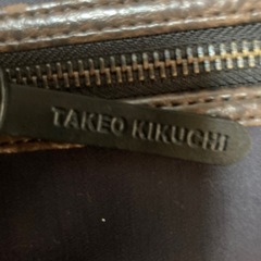 TAKEO KIKUCHI ショルダーバッグ ネイビー ブラウンの画像