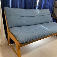 北欧風 2～3人掛けソファ　ほぼ未使用に近いですの画像