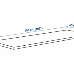 IKEA EKBACKEN エークバッケン　ワークトップ　大理石調 の画像