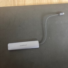 USB C ハブ 7-in-1アダプタ lan hdmi type-c ドッキングステーション ギガビットイーサネット Type-C PD 100W 急速充電 4K@30HZ HDMI 2*USB3.0 高速データ転送 SD/TFカード Macbook proなど対応 轻量 (グレーUSBハブ7-in-1)の画像