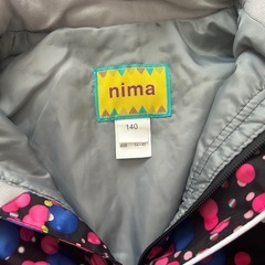 nima   スキー、スノーボードウエア　上下セット　女の子　140の画像