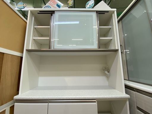 【愛品館 江戸川店 】2枚スライド扉キッチンボード アルミナ120 NITORI（ニトリ）