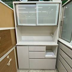 【愛品館 江戸川店 】2枚スライド扉キッチンボード アルミナ120 NITORI（ニトリ）の画像