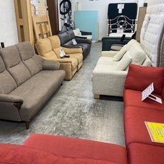 【愛品館 江戸川店 】3人掛け ファブリックソファ NITORI（ニトリ）の画像