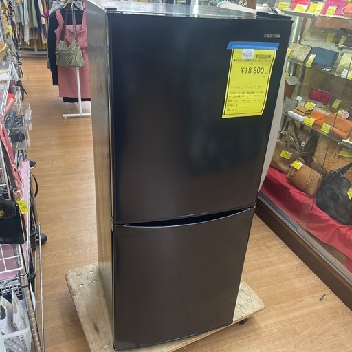 ☆ドリーム荒牧店☆ジモティー割引有☆【クリーニング済み】アイリス/2ドア冷蔵庫/IRSD-14A-B/142L/2023年製